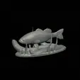 bass-na-podstavci-3.gif bass 2.0 underwater statue detailed texture for 3d printing
