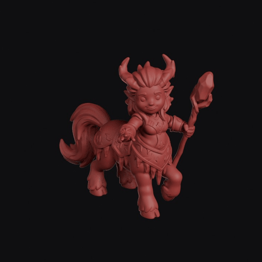 Centaur Sorceress With Staff