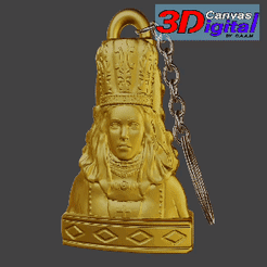 20220103_213033.gif Fichier 3D Porte-clés Vierge Marie・Plan pour imprimante 3D à télécharger, Canvas3Digital
