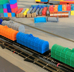 GIF_1st_Tank_Car__1_Train_2.gif STL file N scale Model Train Tank Car #1 Inspired from Utrecht Centraal by Socrates・Model to download and 3D print