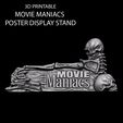 MM-S-STAND-GIF.gif 3D PRINTABLE MOVIE MANIACS SMALL POSTER STAND