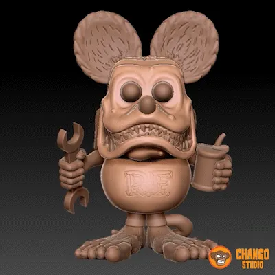 🐀 Funko Rat Fink・ STL File for 3D printing・Cults