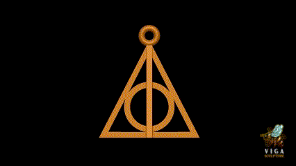 Deathly Hallows ( HARRY POTTER )3D Keychain