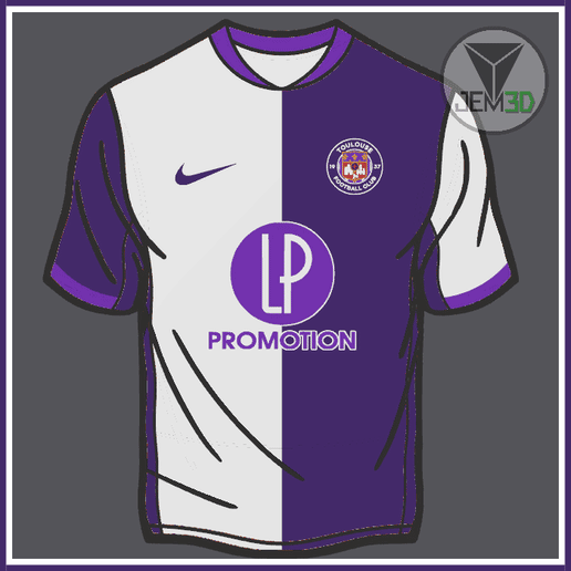 TOULOUSE 25-26 T-SHIRT DECORATION INCLUDES KEYCHAIN (NO AMS)