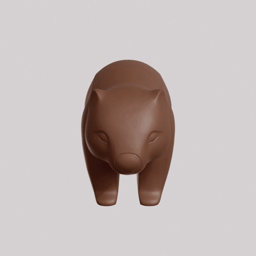 Minimalist Wombat Sculpture