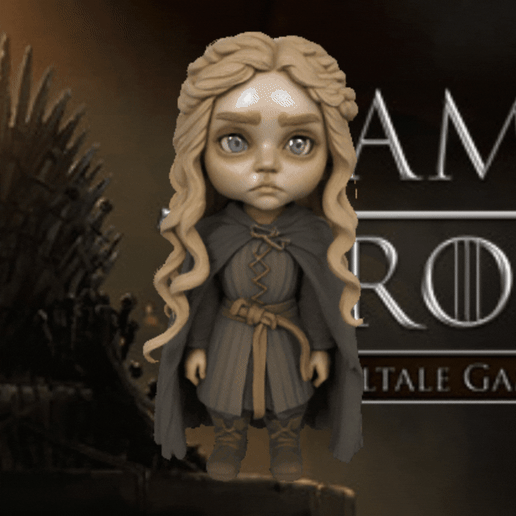 Dragon Queen - 3D Fantasy Figure for Printing - 3D model önizlemesi