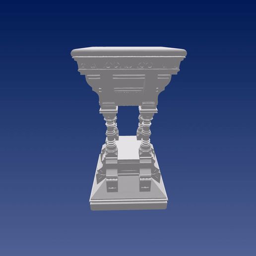 GIF.gif Gothic Royal Pedestal - Luxuriöser Ständer für Statuen und Sammlerstücke