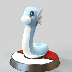 Dratini.gif Fichier STL Dratini - FAN ART - FIGURINE POKÉMON -POKEMON・Design pour imprimante 3D à télécharger