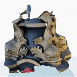 Thames Dolphin Lamp Standard.gif Download free STL file Thames Dolphin Lamp Standard • Model to 3D print, MaxFunkner