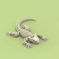 GIF.gif Archivo STL Articulated lizard armadillo 001 | For 3D printing STL・Modelo para descargar y imprimir en 3D
