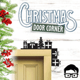 048a.gif 🎅 Christmas door corner (santa, decoration, decorative, home, wall decoration, winter) - by AM-MEDIA