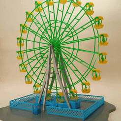 observation-wheel_final-gif.gif Ferris wheel Pripyat, Soviet standard Ferris wheel, scale model 1:100, movable