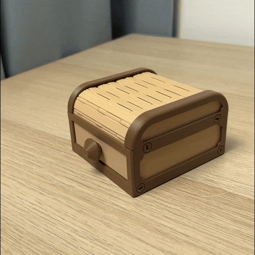 Tambour Box | Roll top Storage | Organizer