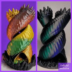 20220306_174444.gif Free STL file Purple Worm Dice Tower・3D printer model to download