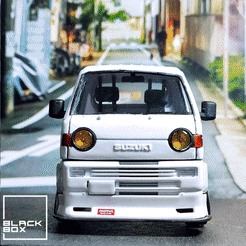 a0-WING.gif Download file Suzuki Carry Style model with bodykit - Complete Model • 3D print object, BlackBox