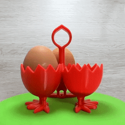 FAFA646D-D4E7-4E88-83E7-1B64001301EC.gif STL file EGG CUPS FOR EASTER DAY (TYPE A) - #EASTERXCULTS・3D printable model to download