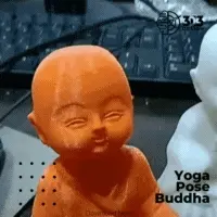 Yoga-Buddha-200-×-200-px.gif Archivo STL Postura de yoga Buda para la felicidad - Juego de 4・Idea de impresión 3D para descargar
