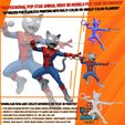 1.mp4 Spider Cat Rockstar Web-Slinging Superstar 3D Print Model