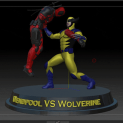 InShot_20230802_111143792.gif Fichier 3D Deadpool 3 : Wolverine Vs Deadpool FAN-ART STL・Design imprimable en 3D à télécharger