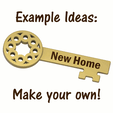 Example Ideas: Make your own! Key with Text