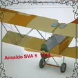 GIF-230520_181433.gif Biplane vintage Ansaldo SVA 5 1914 model reduced scale 1/10  (38 X34 inchs)