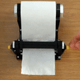 ezgif.com-optimize (1).gif Toilet paper dispenser on a 3D printer