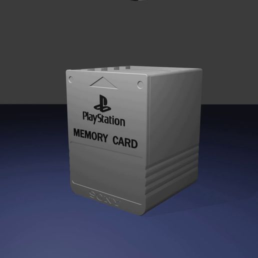 🎮 PS1 and PS2 Memory Card Organizer with Classic Form・ STL File for 3D ...