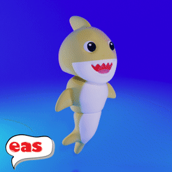 eas | eas Fichier STL Mouvement du bébé requin・Design imprimable en 3D à télécharger