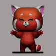 HUGREDFOX360.gif Red Panda Hug Turning Red Pop Funko