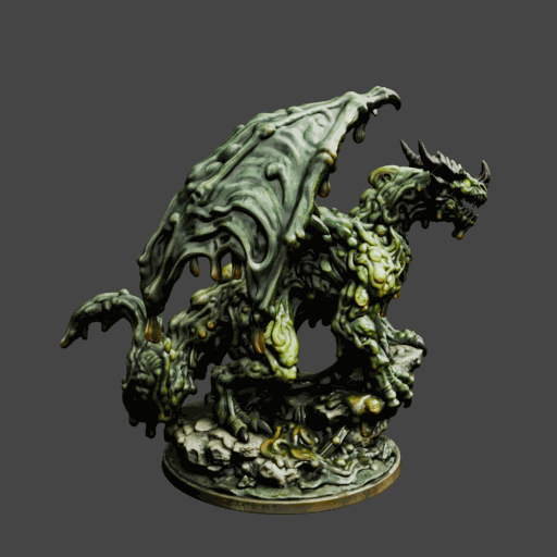 Green Slime Lord Dragon Miniature