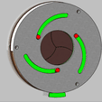 3 blade iris mechanism.gif Archivo STL Mecanismo de iris - 3 hojas・Modelo imprimible en 3D para descargar