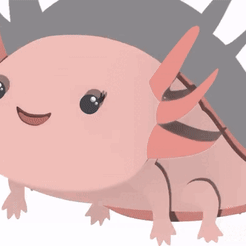 4B23B3D7-EA3A-4390-84F7-C9C06FD4C77A.gif STL file Axolotl keychain・Model to download and 3D print, RenderArth