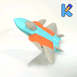 GIF-200809_102226p.gif Descargar archivo STL Rompecabezas de juguete de aviones de caza - tipo CN • Plan imprimible en 3D, HeyVye