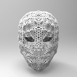mak.159.gif Archivo STL MASCARA MASK VORONOI COSPLAY HALLOWEEN・Diseño para descargar y imprimir en 3D