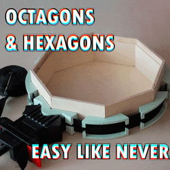 Strap-clamp-octagon-22.5-degrees.gif STL file Strap clamp octagon & hexagon corner braces・3D printer model to download, krakdrag