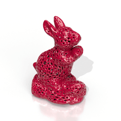 portada.gif STL file rabbit with voronoi effect・3D printing idea to download, cifrerenzo