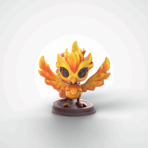 Chibi Moltres Pokemon | Multicolour & Single Colour
