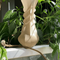 twist-gif.gif STL file Modern twisted flower vase - Twisted wierd design vase・3D print design to download