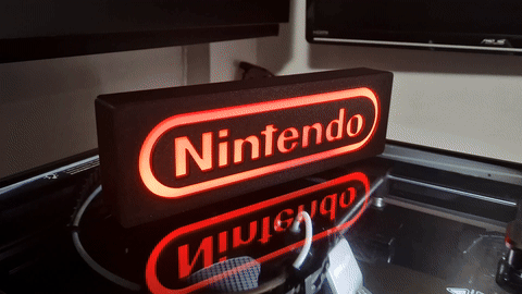 Nintendo Led Sign 3D model