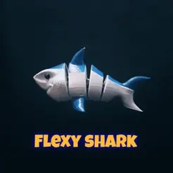 20220222_210107.gif STL file Flexy shark・3D printing idea to download, Giordano_Bruno