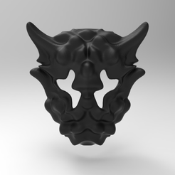 untitled.1135.gif STL file mask mask voronoi cosplay・Model to download and 3D print, nikosanchez8898
