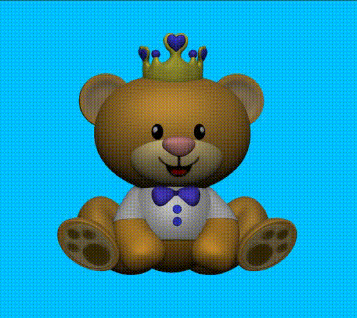 Patita Lulú Juguetes Del Reino Infantil Oso Rey Cumpleaños