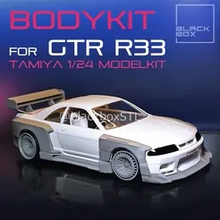 0.gif 3D file Bodykit for GTR R33 TAMIYA 1-24th Modelkit・3D print model to download