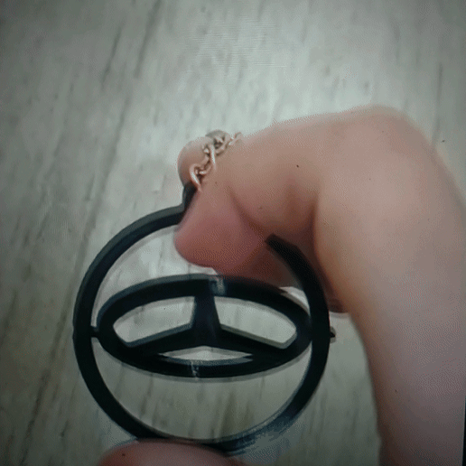 Mercedes keychain 3D model