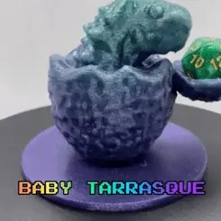 Baby-Tarrasque-giph.gif STL file Baby Tarrasque・Template to download and 3D print, Wackadoo3d