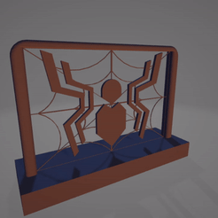 ezgif.com-gif-maker-14.gif STL file Spiderman plate・3D printer design to download
