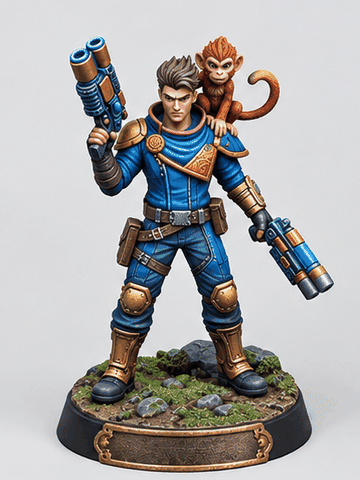 🏹 Claude & Dexter Sci-Fi Bounty Hunter Miniature - 3D Printable STL ...