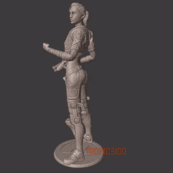 jack-ME3.gif STL file Mass Effect 3 Jack Statue・3D printable design to download