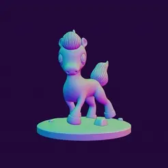 ezgif.com-video-to-gif.gif Archivo STL Bonito unicornio・Modelo imprimible en 3D para descargar