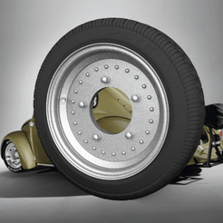 GIF.gif STL file STL WHEEL VOLKSWAGEN CENTER LINE WIDE FIVE FRONT AND REAR・3D print object to download